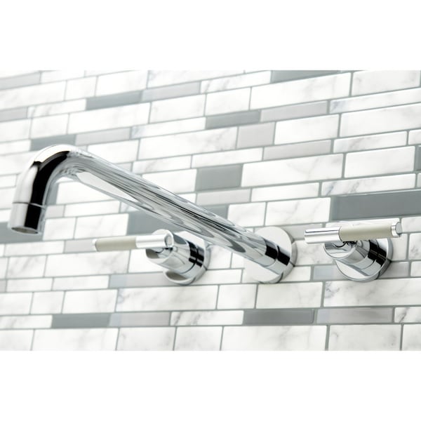 KS8041CKL Wall Mount Tub Faucet, Polished Chrome